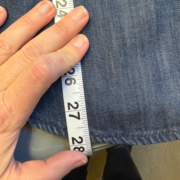 Diesel Denim Sleeveless Western Cotton Shirt Blue Button Down women's size Small - Picture 8 of 9